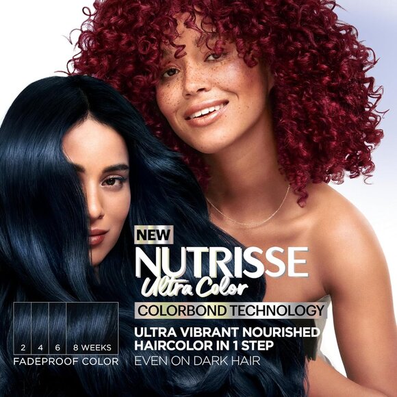 New - Garnier Hair Color Nutrisse Ultra Color Nourishing Creme, R3 Light Intense - Picture 2 of 8